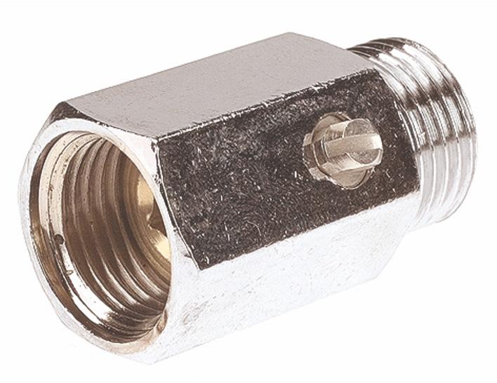 Vanne laiton mini M/F avec manœuvre tournevis - Ø12mm - 3/8''
