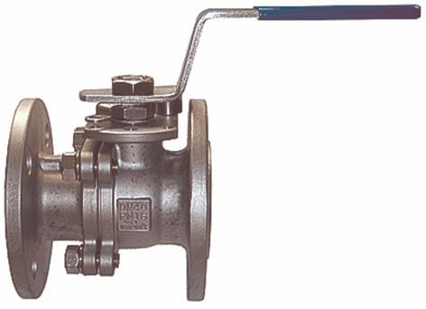 Vanne à brides en inox pour eau, vapeur, huile, chimie - DN150 mm