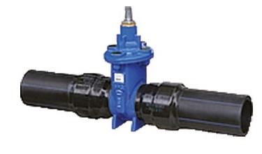 Vanne DN40 à Opercule avec embout raccord polyéthylène DN50