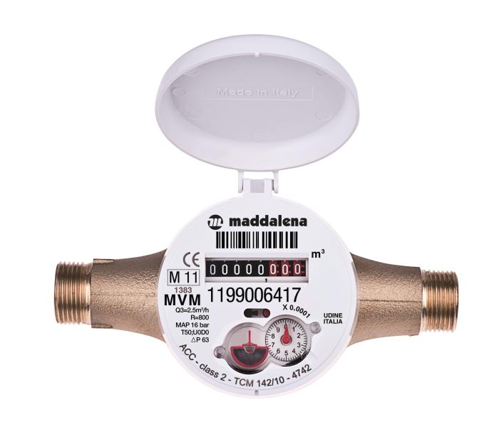 Compteur d'eau volumétrique DN30 - Mâle 1''1/2 - 26 cm