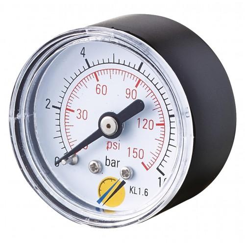 Manomètre montage raccord axial 1/8'' - Ø40 - 1 bar