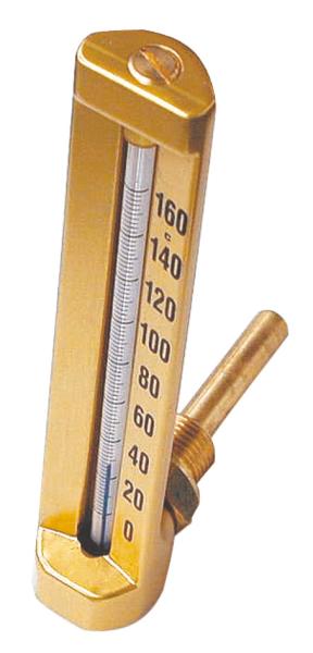 Thermomètre industriel équerre 1/2'' - Mâle - (0 + 120°C)