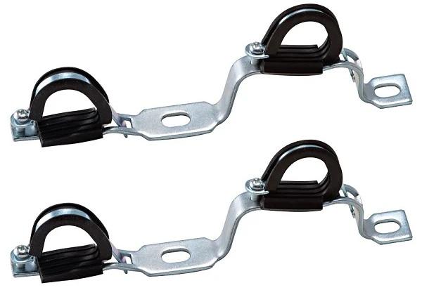 Support double pour collecteur 3/4 – Kit de fixation mural