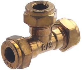 Raccord bicone Té égal Ø18 pour installations cuivre