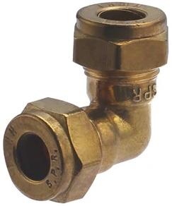 Raccord bicone coude égal Ø14