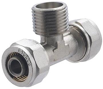 RACCORD MULTICOUCHE A COMPRESSION Té mâle 1/2 - Ø16