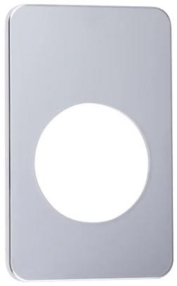 Cache platine simple chromé – Finition élégante et durable