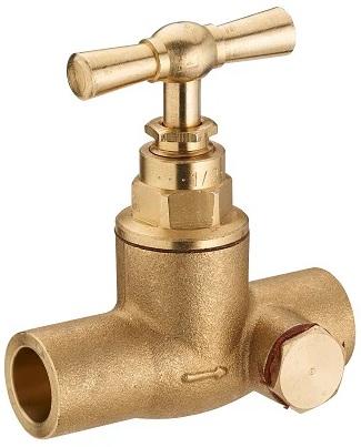 Robinet à souder à purge Ø16 pour installation sanitaire