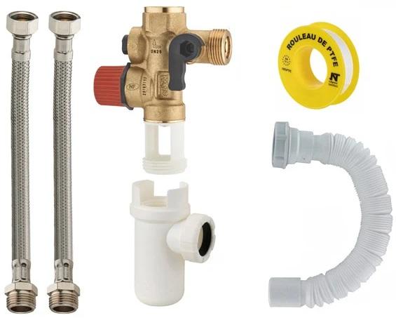 Kit complet de raccordement chauffe-eau NF 3/4