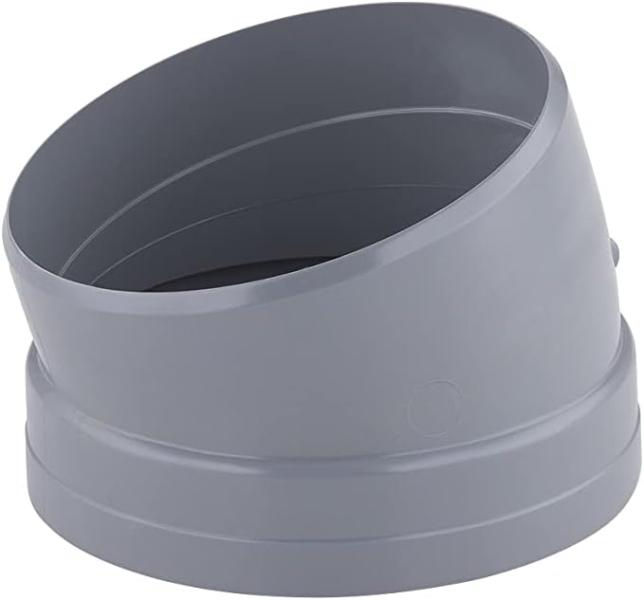 Coude PVC 15° mâle femelle Ø100 pour évacuation eaux usées