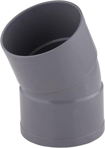 Coude PVC 22° femelle Ø100 à coller NF