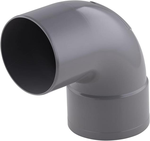 Coude PVC 87° mâle femelle Ø125 NF évacuation eaux usées