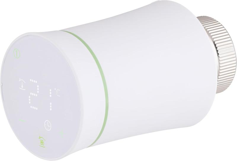 Tête de radiateur thermostatique connectée Zigbee blanche