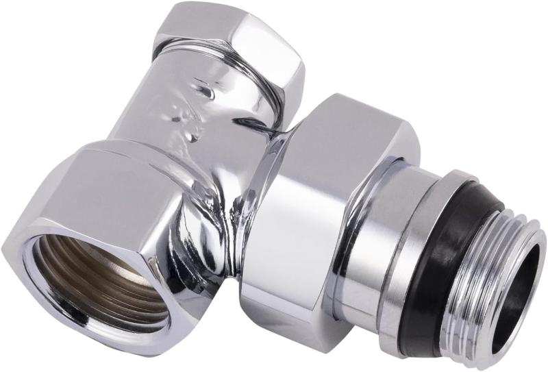 Coude de réglage chromé 1/2 pour radiateur