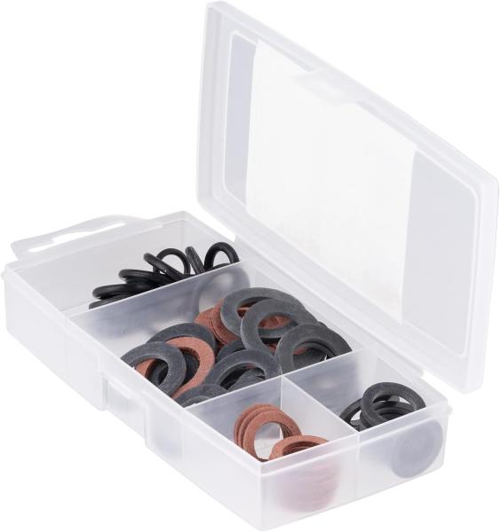Coffret 78 joints caoutchouc, fibre et toriques eau