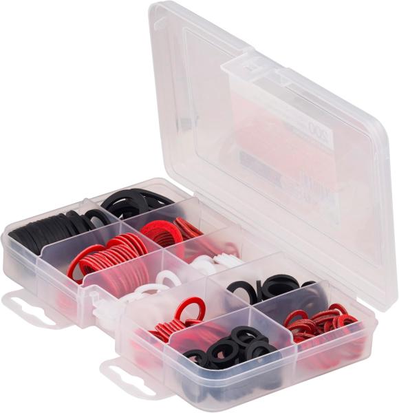 Coffret 200 Joints Caoutchouc Fibre PTFE Étanchéité