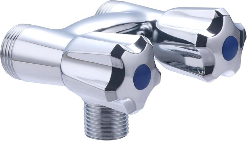Robinet double parallèle pour machine à laver