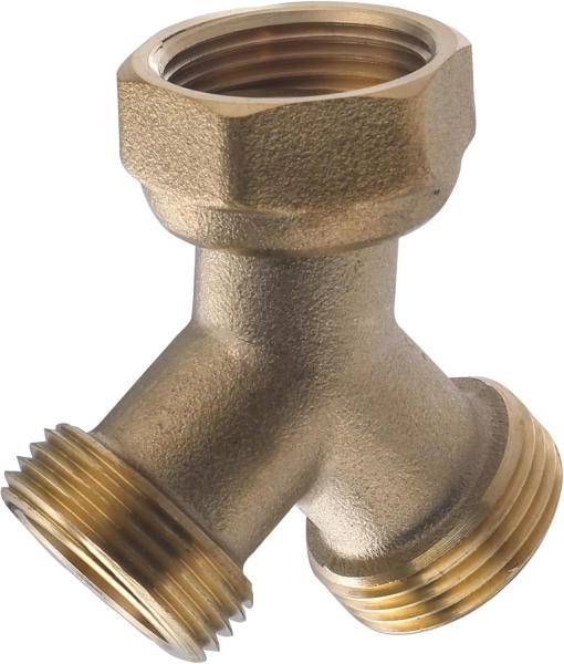 Raccord Y laiton 3/4 (20x27) double sortie eau