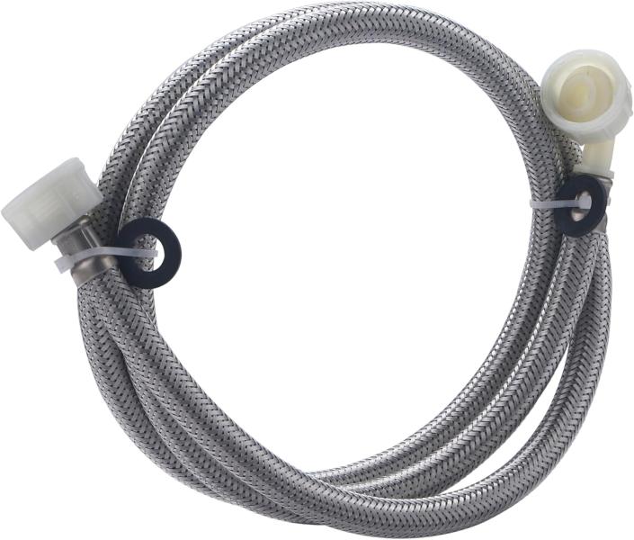 Tuyau inox machine à laver 3/4 coudé 1,50 m