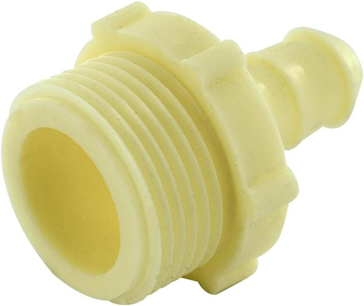 Raccord droit tuyau Ø10 mâle 3/4 (20x27)