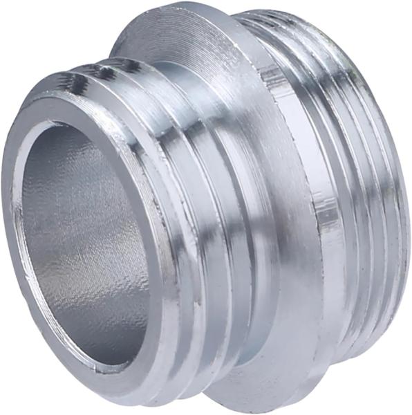 Mamelon adaptateur de bec double mâle chromé 1/2 – 22x100