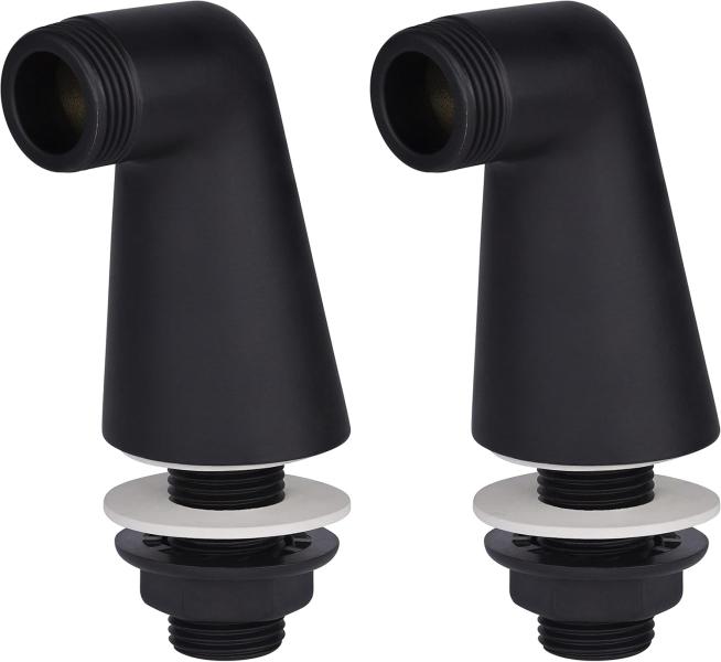 Colonnettes noires luxe pour robinetterie de baignoire