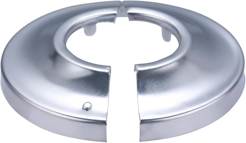 Rosace à agrafe en métal chromé Ø54 mm – 1/2