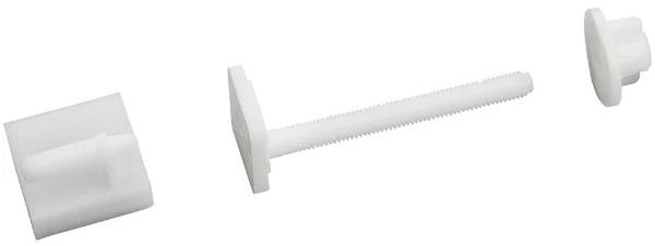 Fixations abattant WC vis 8x75 mm tête carrée 27