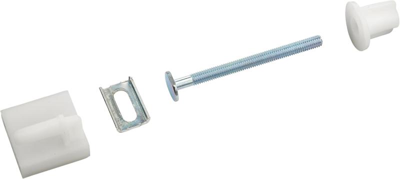 Fixations abattant WC tête ovale M6 75 mm