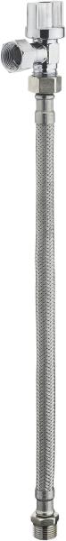 Kit robinet WC quart de tour avec flexible 30 cm