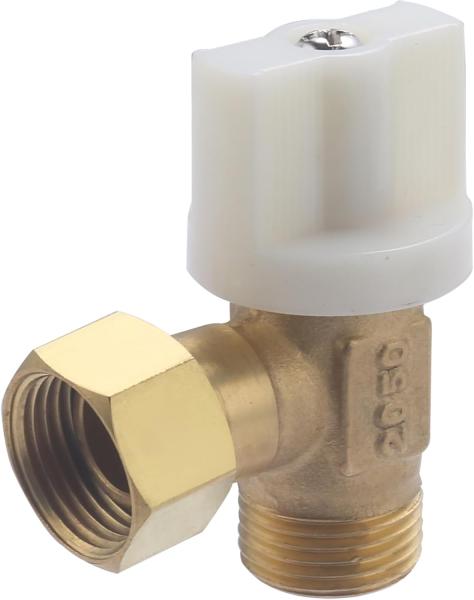 Robinet WC équerre laiton brut quart de tour