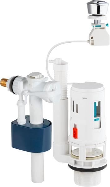 Ensemble chasse d’eau WC à câble double poussoir 3/6 L