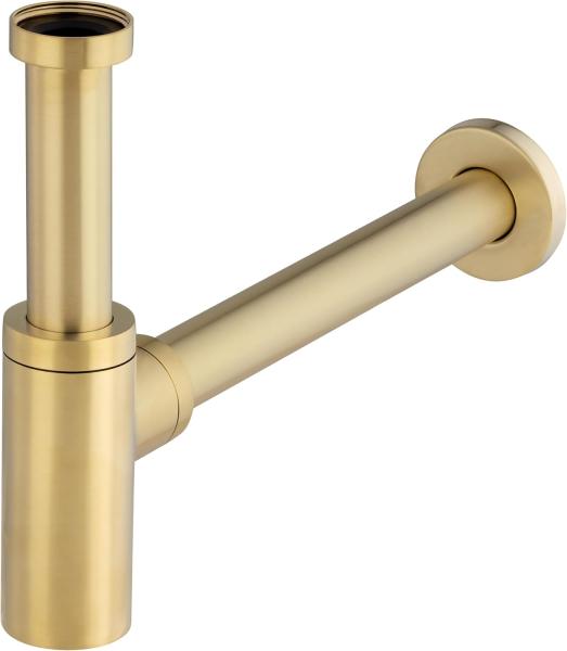 Siphon de lavabo apparent en laiton GOLD design rond