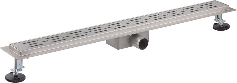 Caniveau de douche italienne inox 90 cm avec siphon