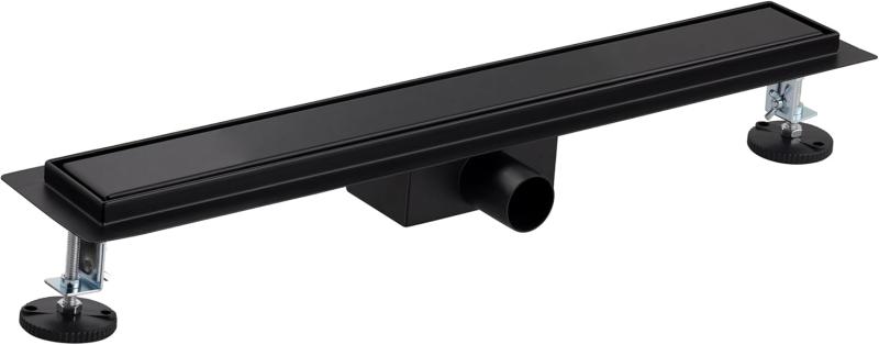 Caniveau de douche italien noir à carreler 60 cm
