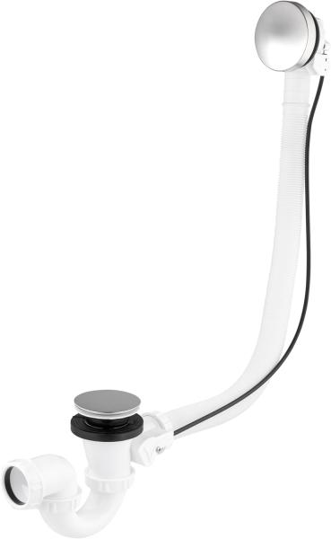 Vidage de baignoire à volant inox orientable