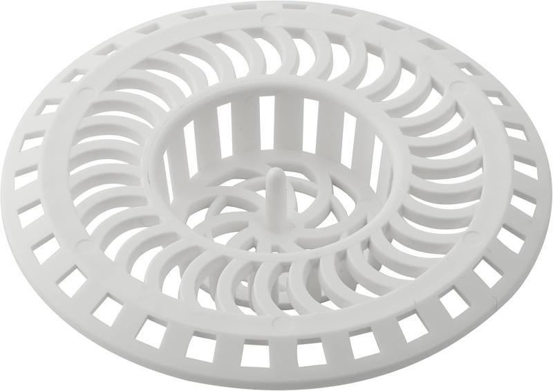 Grille d’évier plastique ABS blanc Ø80 mm