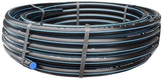 Couronne 100 m - Tuyau polyéthylène bande bleue Ø32 PN16