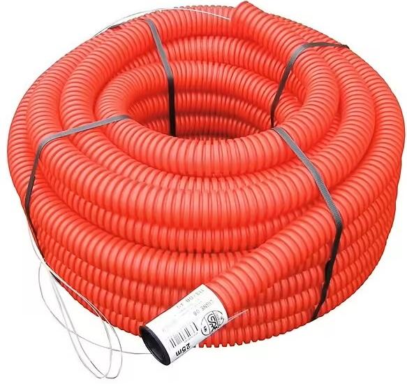 Gaine TPC rouge Ø90 mm – Couronne 15 m NF
