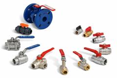 Vannes à sphère laiton, inox, brides & PVC