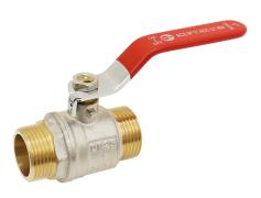 Vanne laiton Mâle - Mâle - Inox