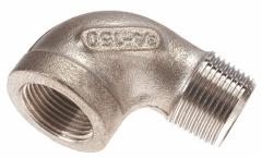 Coude 90° inox M/F