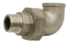 Coude union inox M/F - 3 pièces