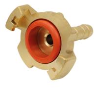 Raccord cannelé - Joint gros trou rouge