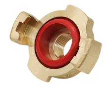 Raccord Femelle - Joint gros trou rouge