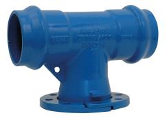 Té réduit à emboîtement et à bride 