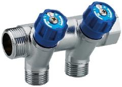 COLLECTEUR ROBINETTERIE INTÉGRÉE BLEUE