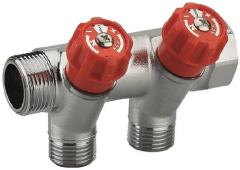 COLLECTEUR ROBINETTERIE INTÉGRÉE ROUGE