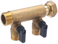 COLLECTEUR MF3/4’ À ÉCROU LIBRE  + Vanne